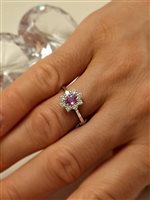 Ringe Dal Maso Gioielli Dame in Weißgold Zaffiro rosa 0.60 Ct ANE 02175 - ANE 02175